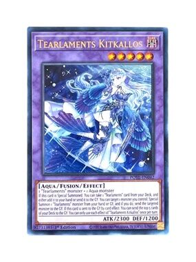 Yugioh Tearlaments Kitkallos POTE-EN042 Ultra Rare 1st Edition Near Mint